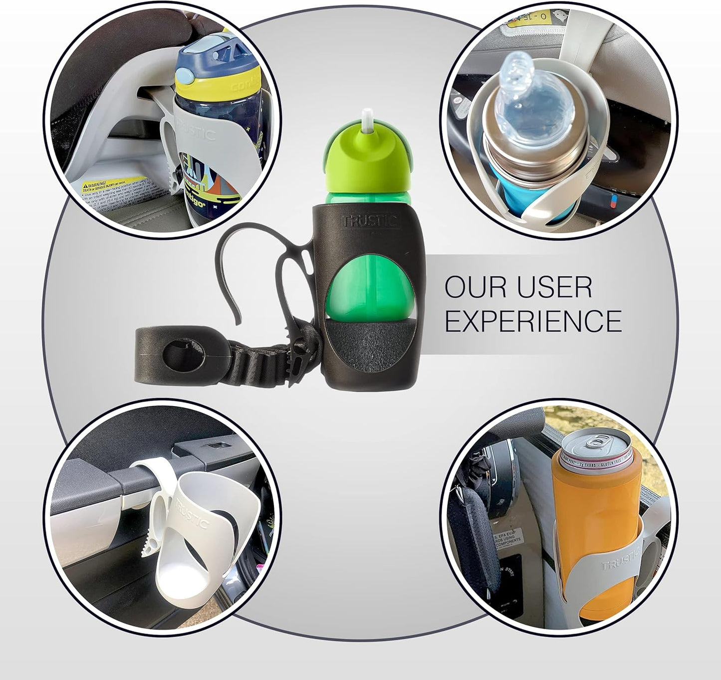 Child Cup Holder for Convertible Car Seats - Compatible with Britax ClickTight Marathon, Boulevard, Advocate Car Seats – Black