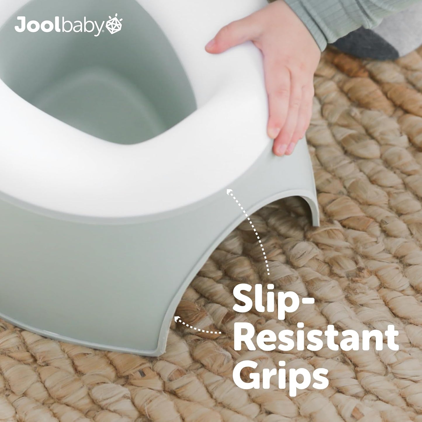 Jool Baby 2-in-1 Toddler Potty Chair + Training Seat for Toilet Training – Splash Guard, Easy to Clean (Sage)