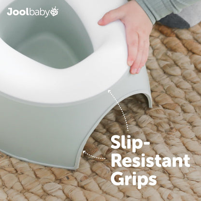 Jool Baby 2-in-1 Toddler Potty Chair + Training Seat for Toilet Training – Splash Guard, Easy to Clean (Sage)