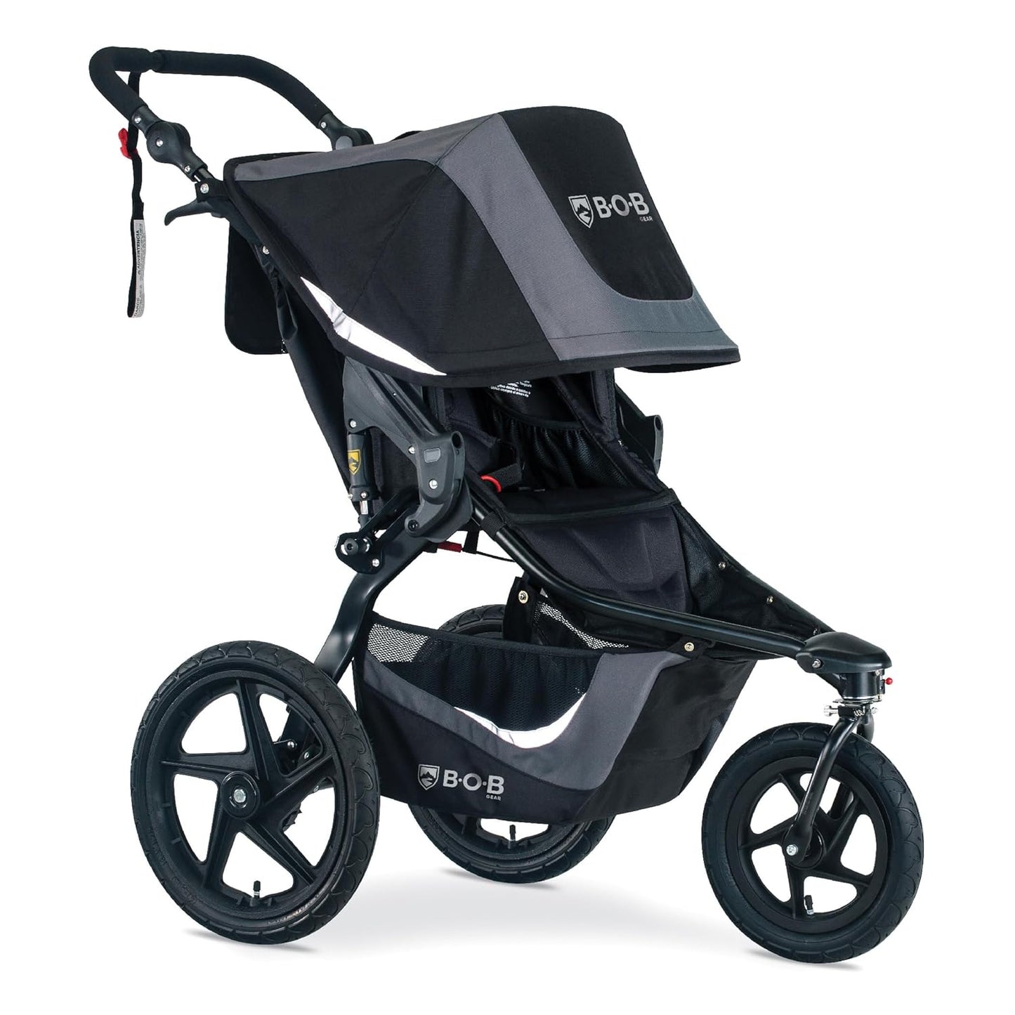 BOB Gear Revolution Flex 3.0 Duallie Jogging Stroller, Double Stroller, Graphite Black