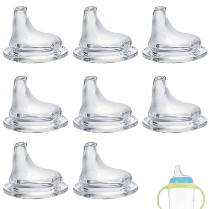 8Pack Replacement Silicone Spout Compatible with NUK Activity and Learner Cups, Nipple Replacement Spouts Leak-Proof, BPA-Free, Easy to Clean, Easy Transition from Bottle to Cup