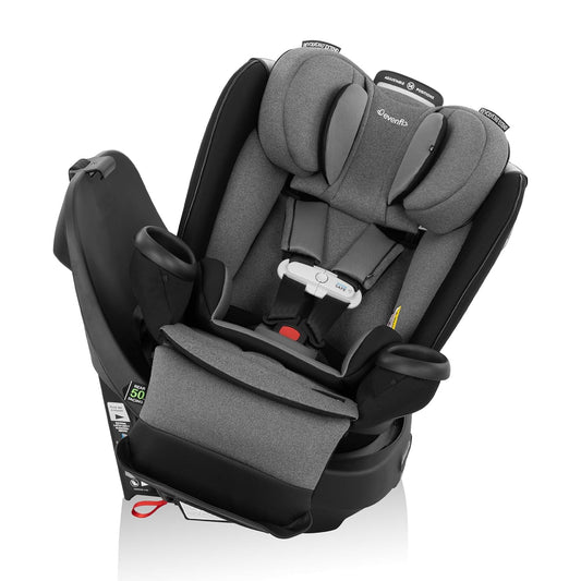 Evenflo Gold Revolve360 Extend All-in-One Rotational Car Seat with SensorSafe (Onyx Black)