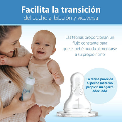 Dr. Brown's Natural Flow Anti-Colic Options+ Narrow Baby Bottle Gift Set with Advantage Pacifier & Bottle Travel Caps, 0m+