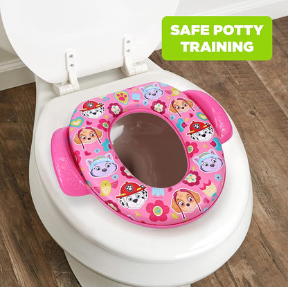 Nickelodeon PAW Patrol "Rescue Pups" Soft Potty Seat and Potty Training Seat - Soft Cushion, Baby Potty Training, Safe, Easy to Clean