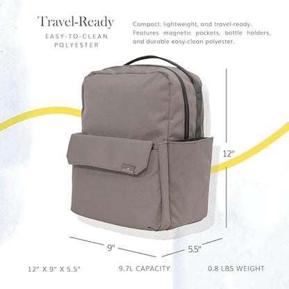 RED ROVR Mini Roo Lightweight Backpack | 6 pockets for everyday essentials (Truffle)