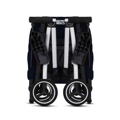 gb Pockit+ All-Terrain, Ultra Compact Lightweight Travel Stroller with Canopy and Reclining Seat in Velvet Black