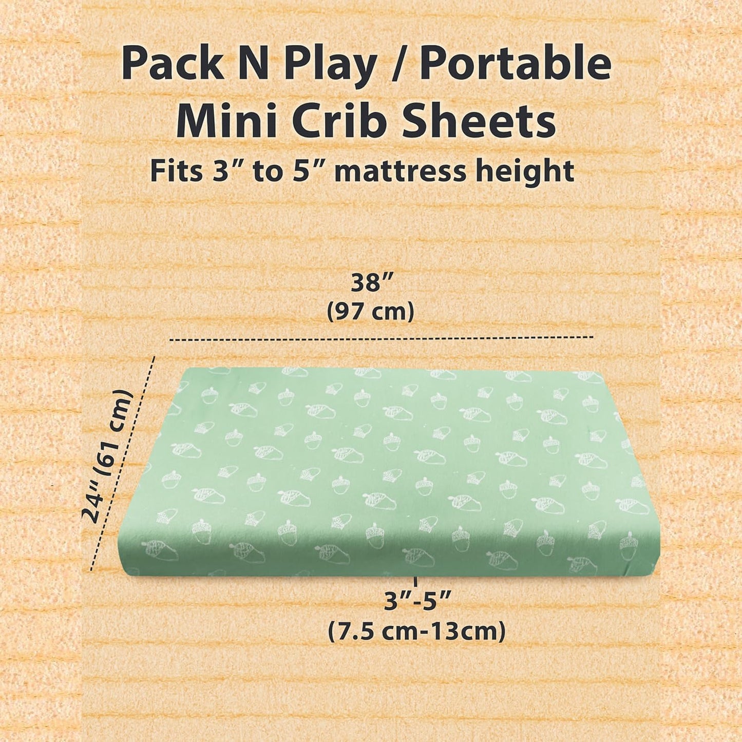 3-Pack Bedside Sleeper Bassinet Sheets | GOTS Certified Organic 100% Muslin Cotton | Ultra Soft & Breathable | 33×20×4” Fitted Sheets | Universal Fit 29–33” x 17–21” Pads