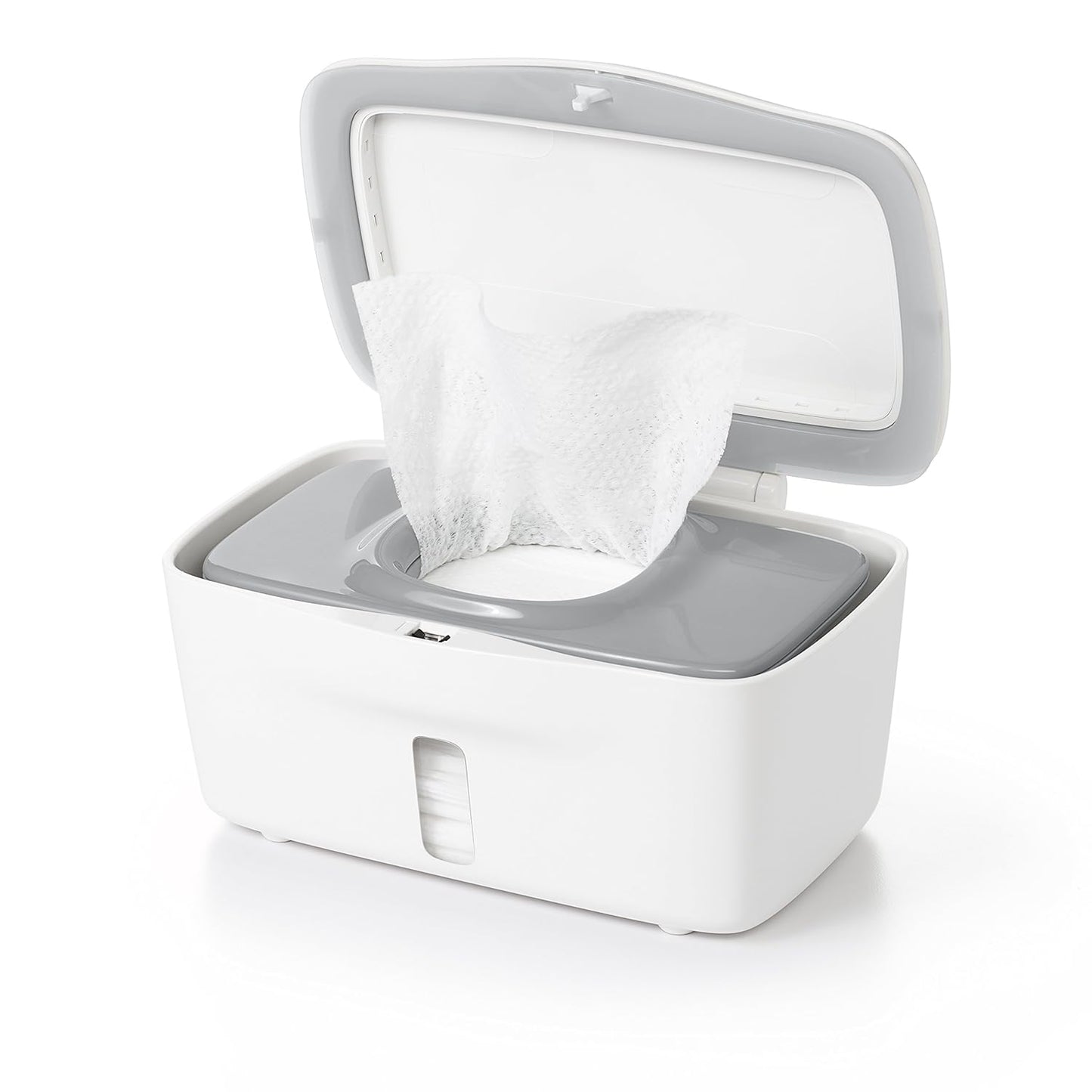 Ubbi Steel Diaper Pail and OXO Tot Perfect Pull Wipes Dispenser - Gray