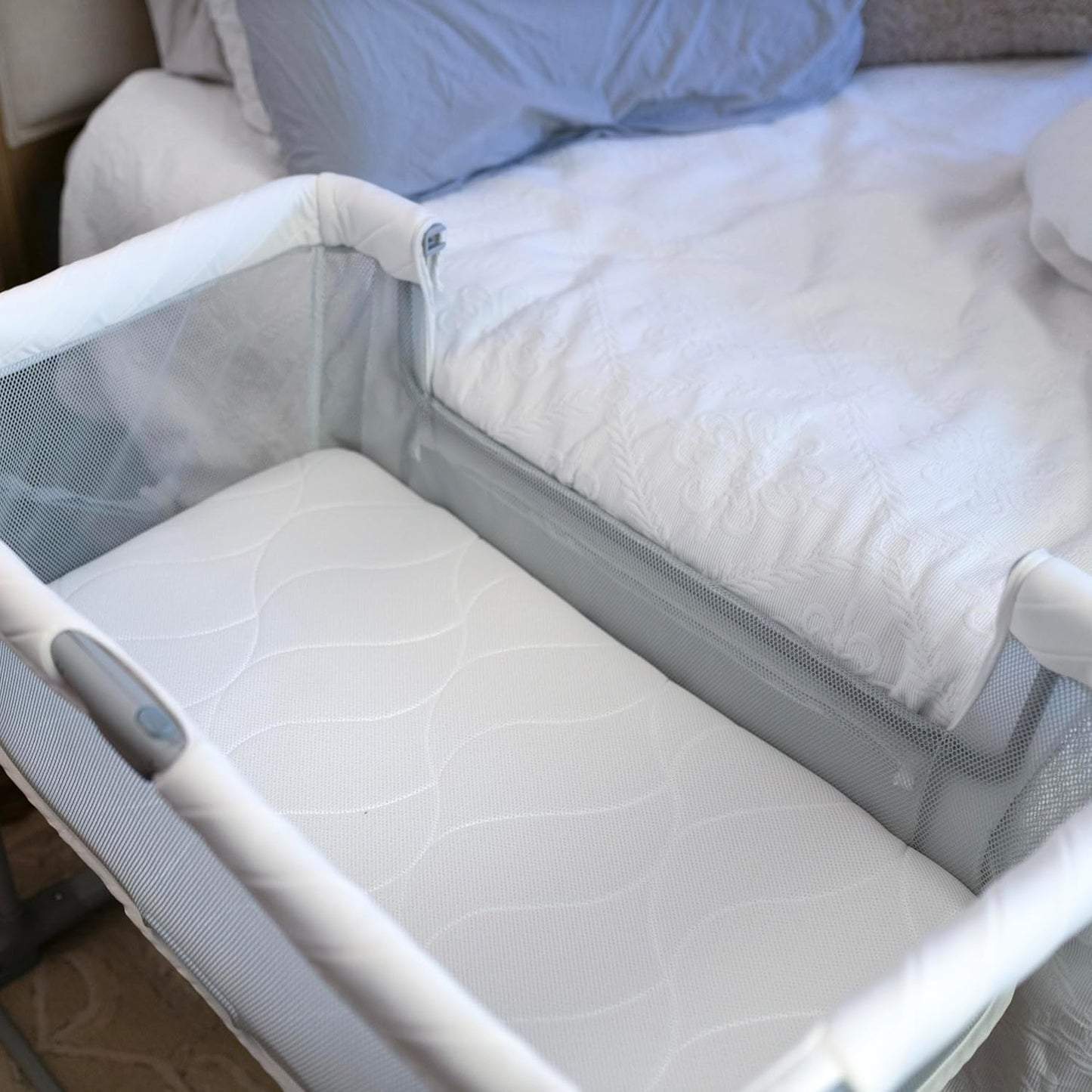 Ingenuity Dream Hero Starlight 3-in-1 Co-Sleeping Bassinet and Crib - Lume (Grey), Unisex, Newborn to 12 Months