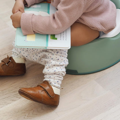 BEABA Ergonomic Training Potty, Provides Comfort and Support, Lightweight & Portable, Compact Toddler Potty (Rain)
