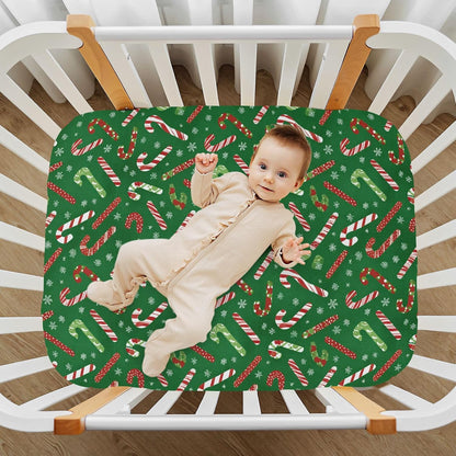 Baby Crib Sheet Cute Goose Flowers Crib Mattress for Boys and Girls Playard Sheet Soft Breathable Fitted Baby Mattress Cover 52x28in