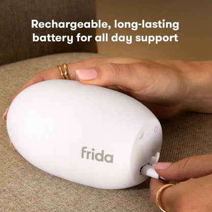 Frida Baby 2-in-1 Portable Sound Machine for Baby + Nightlight | White Noise Sound Machine for Baby with 5 Soothing Sounds & 3 Nightlight Modes | Travel Sound Machine Attaches to Strollers, Car Seats