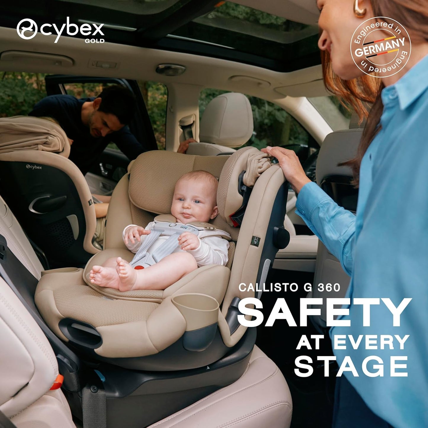 Callisto G 360 Rotating All-in-One Convertible Car Seat - Stormy Blue