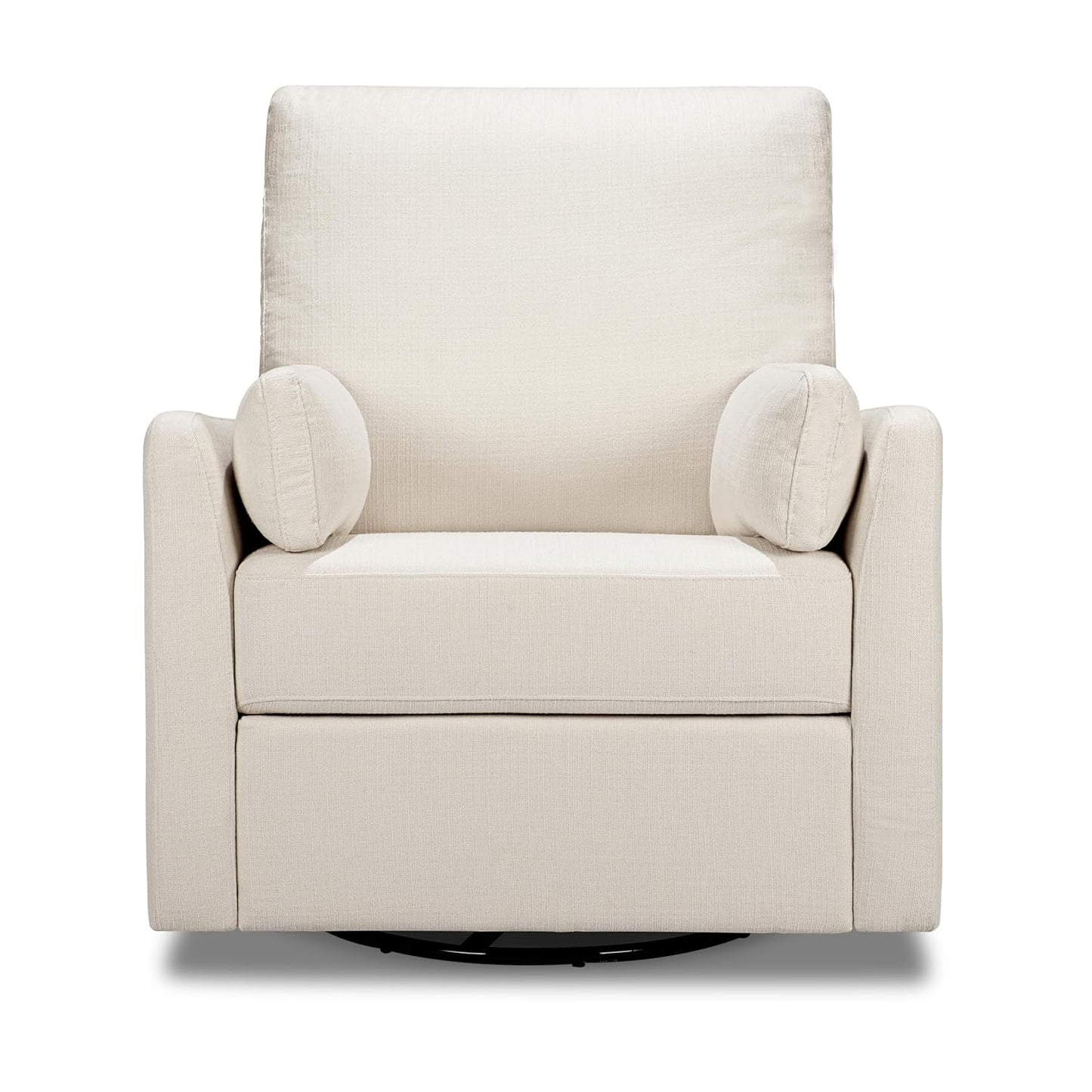 Carter's by Davinci Ethan Swivel Recliner in Performance Forest Green Linen, GREENGUARD Gold & CertiPUR-US® Certified