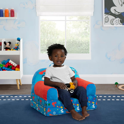Delta Children - Cars Cozee Buddy Flip-Out Kids Chair, Blue