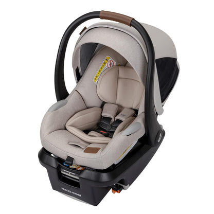 Maxi-Cosi Mico Luxe+ Baby Car Seat: Infant Car Seat with Base and Versatile Baby Carrier Seat Functionality, Essential Green