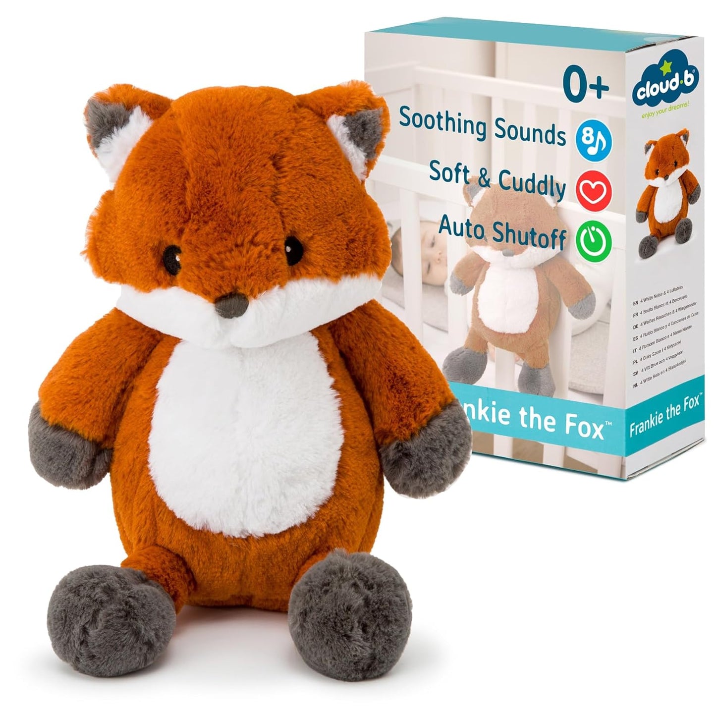 Cloud b Sound Machine with White Noise Soothing Sounds | Adjustable Settings & Auto-Shutoff | Ideal for Travel | Sleep Sheep On The Go