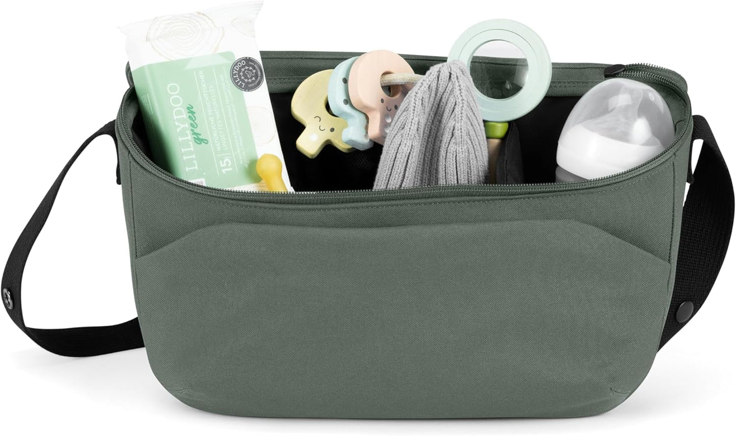 Joolz Organizer - Compact Accessory for Baby Stroller, Pushchair or Buggy - Easy to Attach - Baby Must Have Travel Essential- Extra Storage - Compatible with GEO/AER/HUB/Day Collections (Space Black)