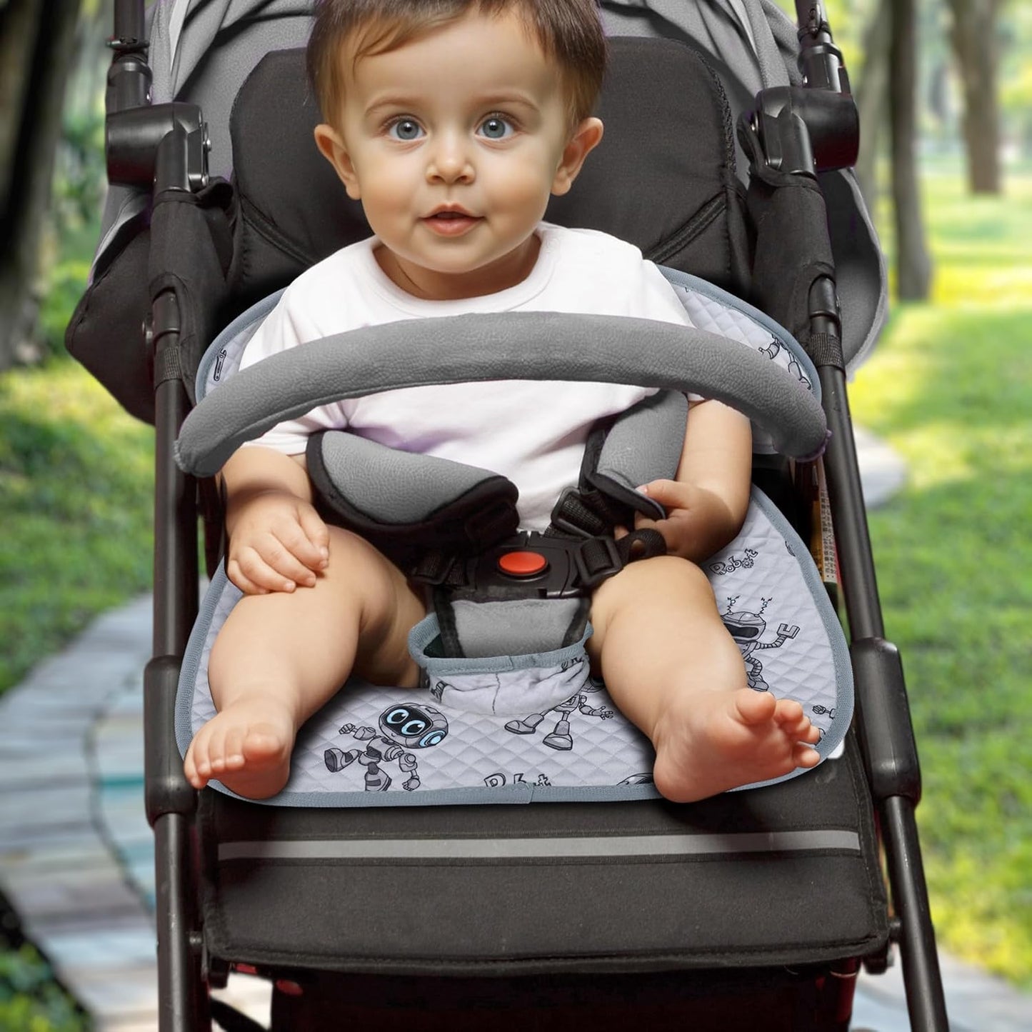 Babenest Car Seat Potty Protector Cover -Waterproof Carseat Training Liner for Baby &Toddler Shower Gift, Dry Piddle Pee Pad with Fun Designs for Strollers & Infant Car Seats (2pcs Pink)