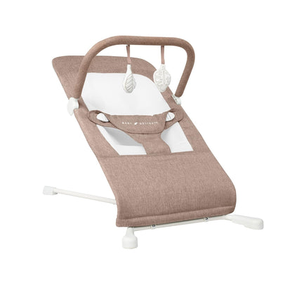 Baby Delight Highland Baby Bouncer | Infant | 0 – 6 Months | 3-Position Recline | Sage Tweed