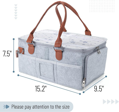 Mr. Pen- Baby Diaper Caddy Organizer with Lid, Baby Organizer, Diaper Caddy with Lid