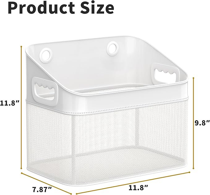 GloTika Mesh Baby Bath Toy Storage, ‎Large Capacity and Quick Drying Baby Toy Storage for Bath, Multi-use Net Bags Make Baby Bath Toy Organizer Easy, 1 Pack