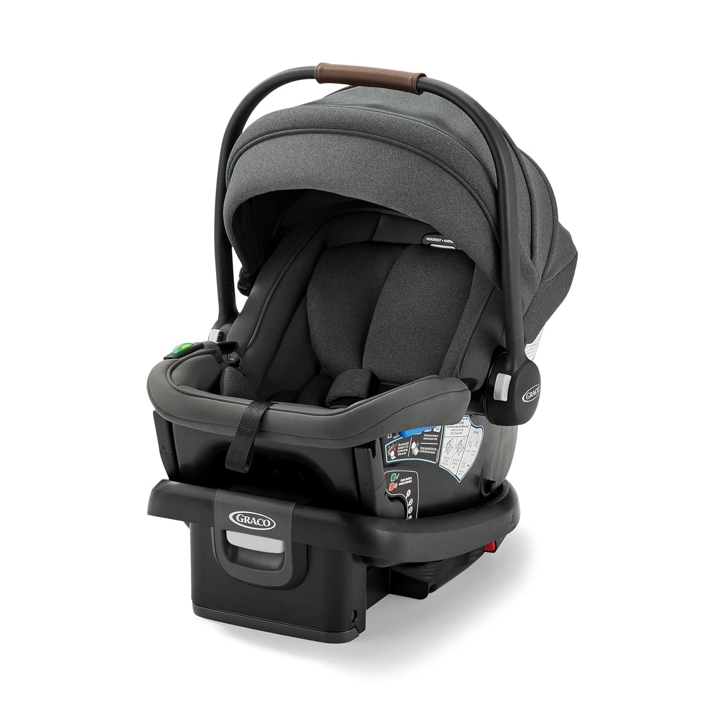Graco® Gomax Infant Car Seat, Orchid Haze, Lightweight, Reclining Rear Facing Car Seat Installs with or Without a Base