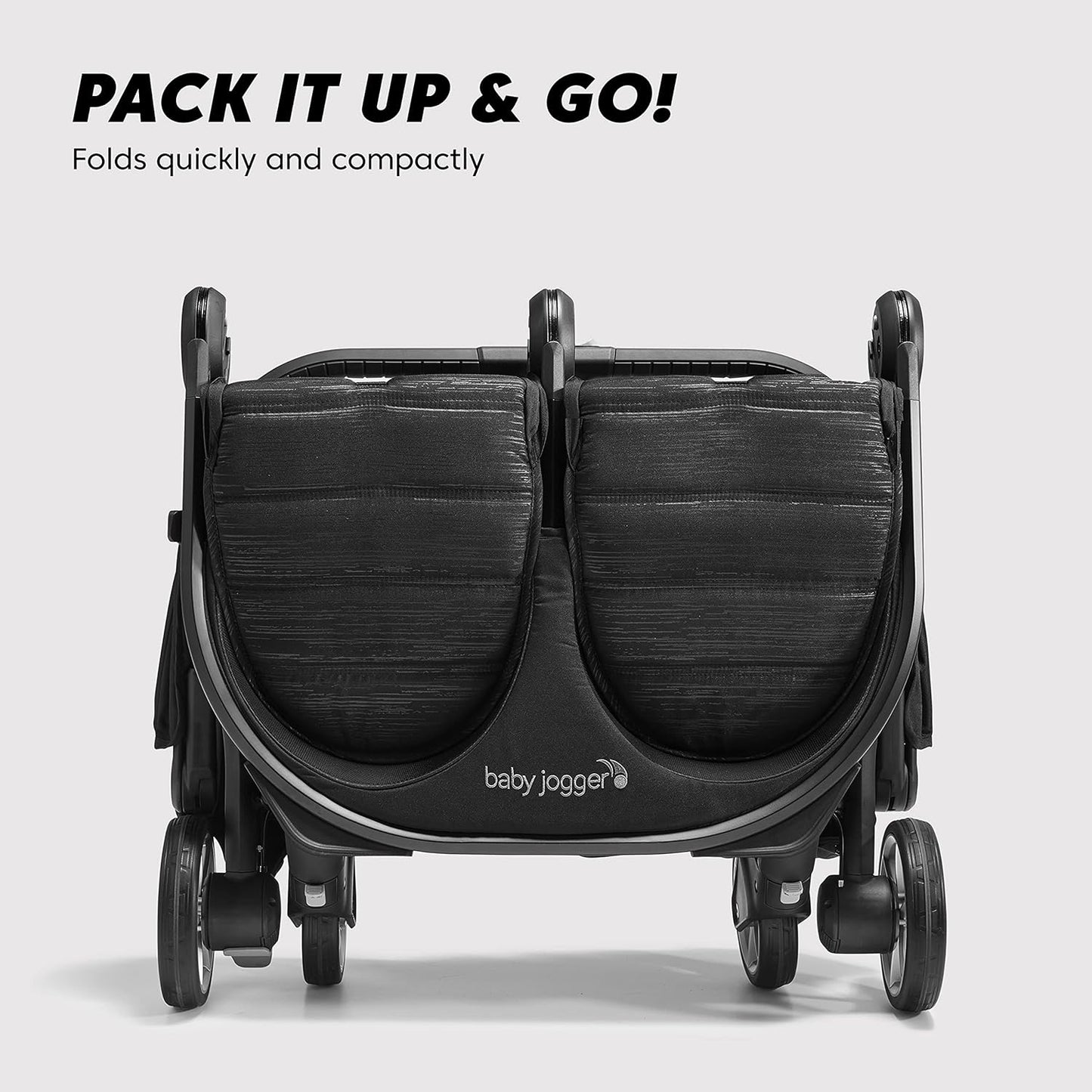 Baby Jogger City Tour 2 Carry-On Approved Travel Stroller, Ultra-Compact Baby Stroller, Lightweight, Easy Fold, Baby Travel Essential, Pitch Black