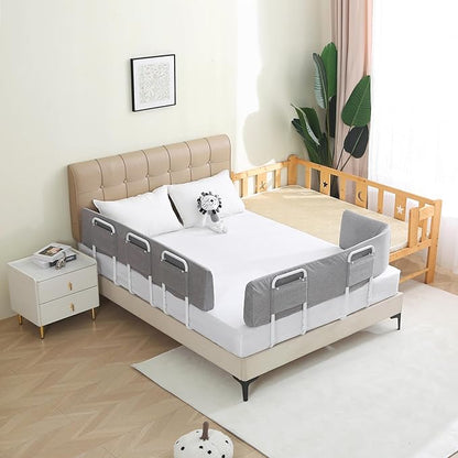 Bed Guard Rail for Toddlers, 59inch Foam Padded Side Rail for Queen King Twin Full Size Bed, Bedrail for Toddler, Kids Cosleep Bed Railing