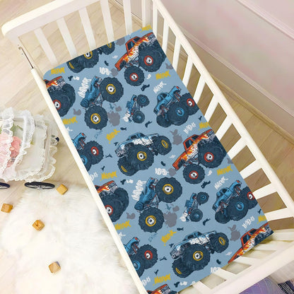 Baby Crib Sheet Cute Goose Flowers Crib Mattress for Boys and Girls Playard Sheet Soft Breathable Fitted Baby Mattress Cover 52x28in