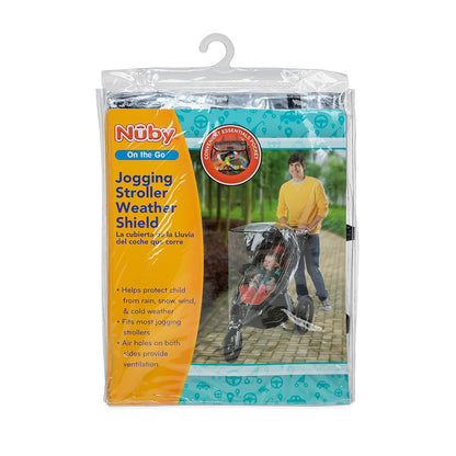 Nuby Eco Baby Stroller Weather Shield and Bug Netting Set - Stroller Rain Cover and Mosquito Net for Babies and Toddlers - Fits Most Strollers and Carriers