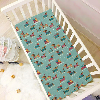 Baby Crib Sheet Cute Goose Flowers Crib Mattress for Boys and Girls Playard Sheet Soft Breathable Fitted Baby Mattress Cover 52x28in