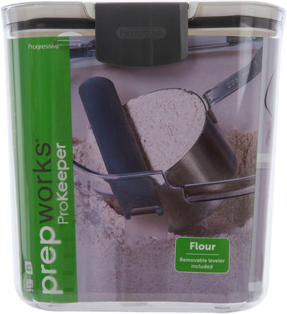 ProKeeper 1 Quart Airtight Powdered Sugar Storage Container – Grey, BPA-Free Plastic