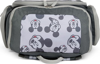 Disney Diaper Bag Backpack with Changing Pad Mickey Mouse – 16” Nylon Baby Bag for Parents, Insulated Bottle Holders, Multiple Storage Pockets