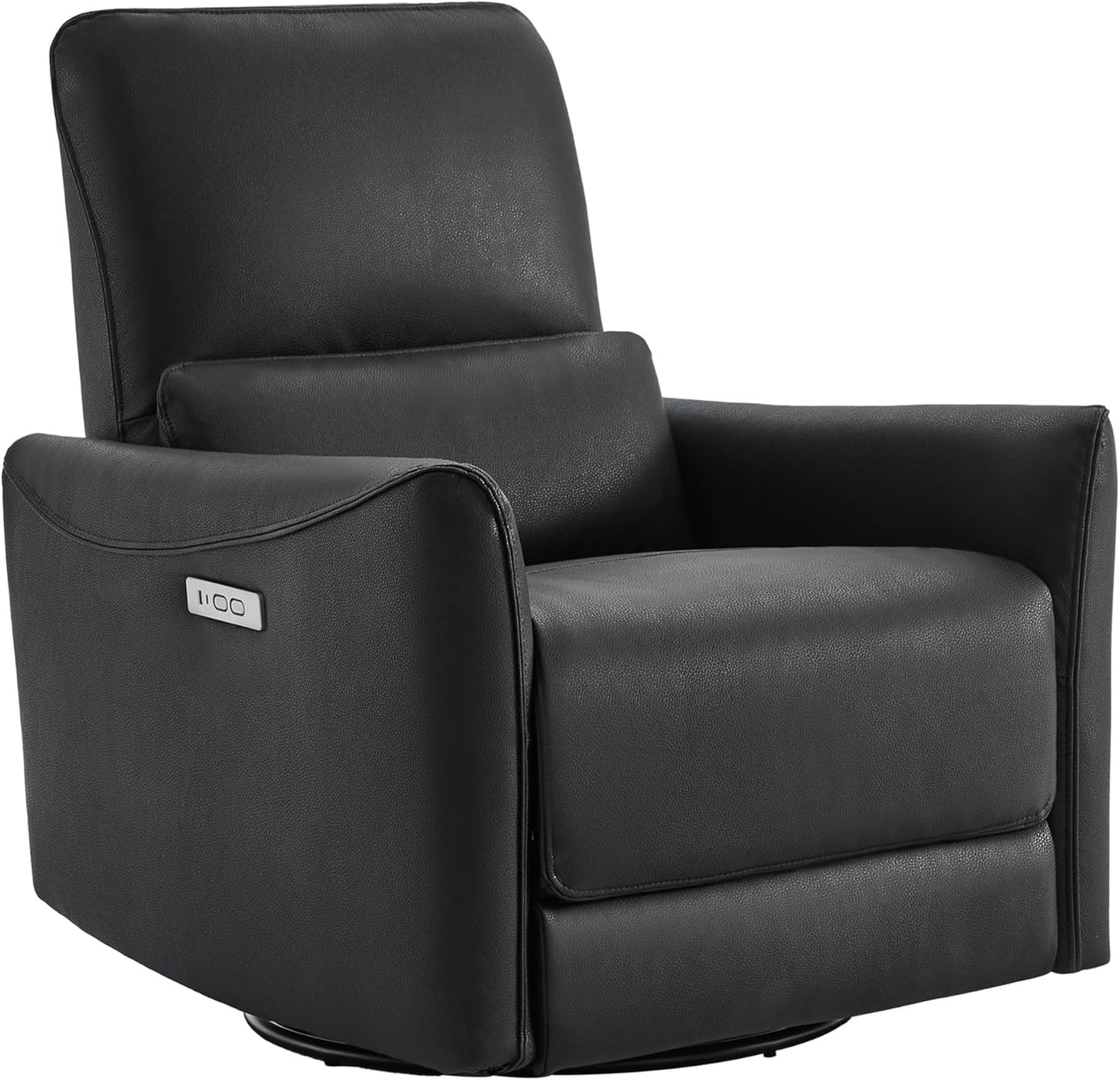 CHITA Power Recliner Chair Swivel Glider, FSC Certified Upholstered Living Room Nursery Reclining Sofa Chair with Lumbar Support, Linen