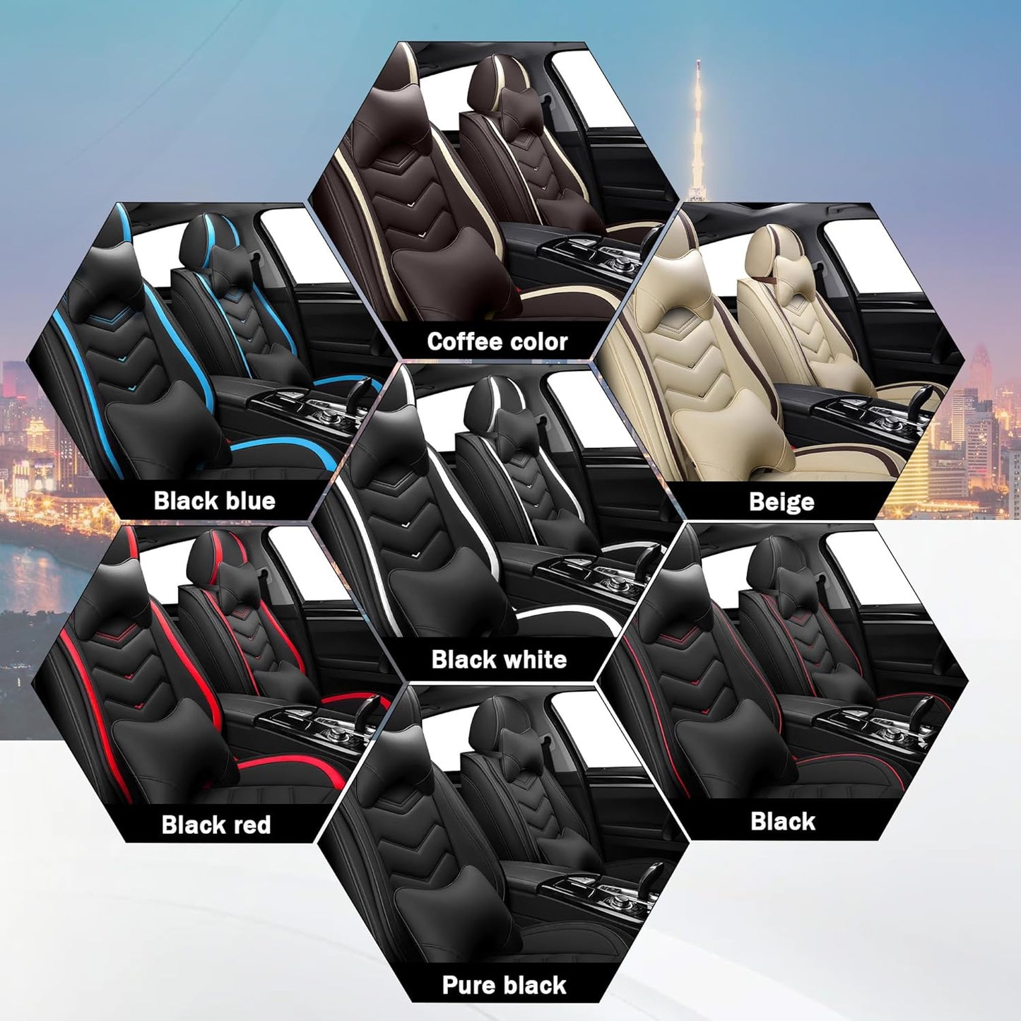 CTDS Car Seat Covers for MINI Convertible 2013-2026, Stylish Sport Seat Covers, Premium Nappa Leather Car Seat Cover. Automobile Seat Covers Sets.(Luxury 5 Seats/Beige)