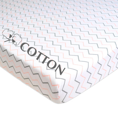 American Baby Company 100% Natural Cotton Fitted Pack and Play Sheet 39" x 27" - Soft & Breathable Pack N Play Sheet for Playpen, Playard & Mini Crib Mattress, Navy Whale, for Boys & Girls