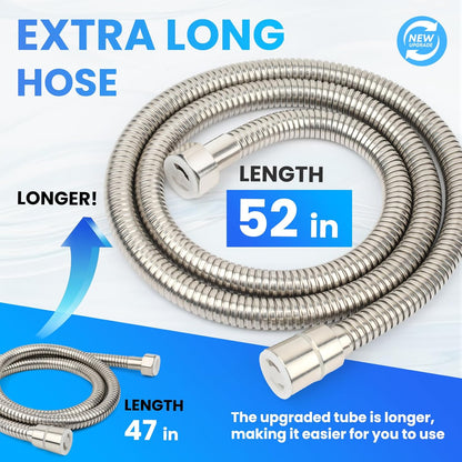 Handheld Toilet Bidet Sprayer for Toilet-Adjustable Water Pressure Control with Bidet Hose for Feminine Wash Set, Stainless Steel Brushed Nickel Cloth Diaper for Baby Wash