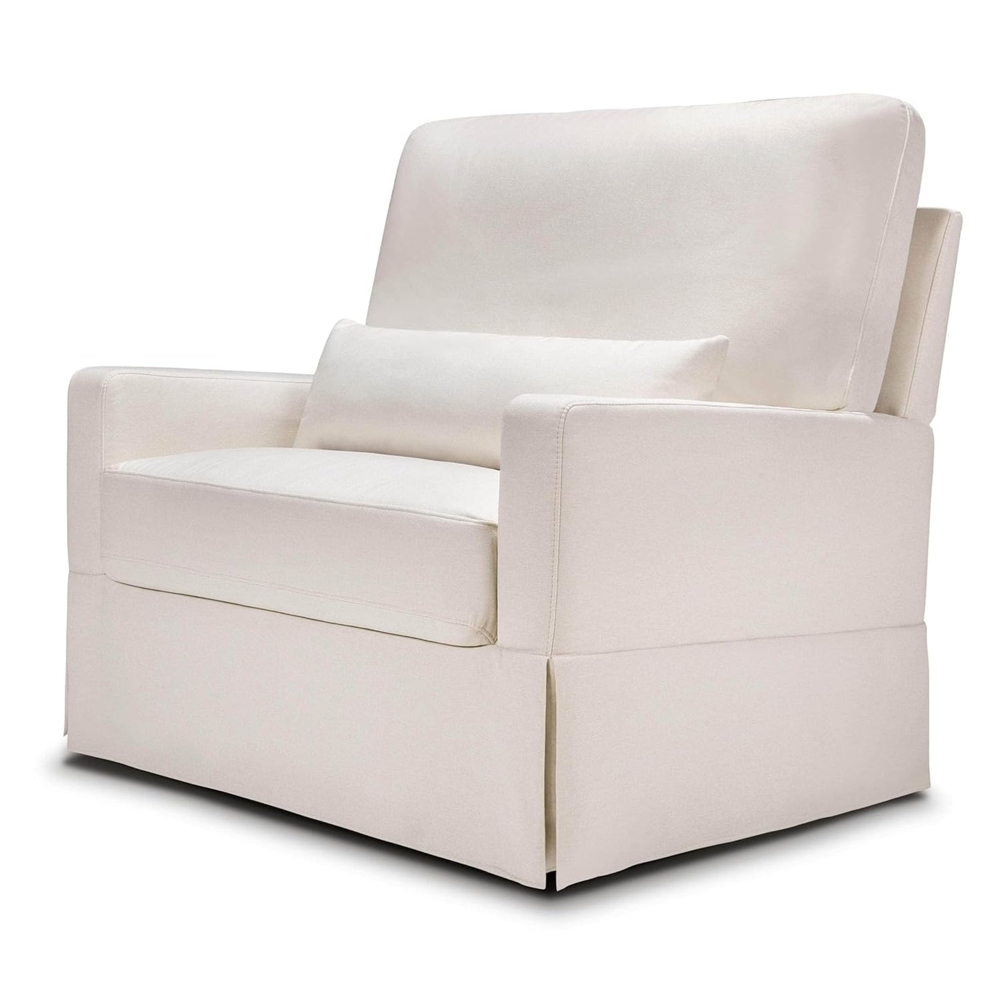 Namesake Crawford Pillowback Chair and a Half Comfort Swivel Glider in Tan Gingham, Greenguard Gold & CertiPUR-US Certified