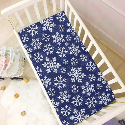 Fitted Crib Sheets White Bears with Clouds Stretchy Portable Playard Sheets for Baby Toddler, Breathable Soft Mini Crib Mattress 39 x 27 in for Boys and Girls