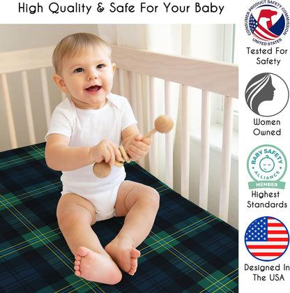 Sweet Jojo Designs 2-Piece Baby Bassinet Sheets Set (Black/White Gingham Checkered Plaid) for Boy/Girl, Infant Newborn Nursery, Oval, Rectangle & Hourglass Mattress (Solid Onyx & Classic Checkerboard)