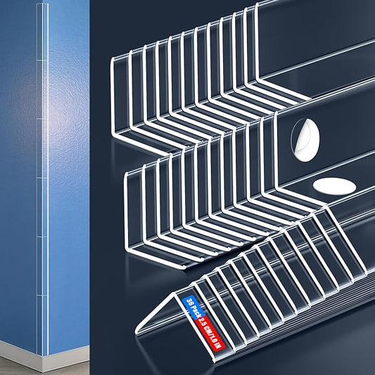 Clear Corner Protectors –Self-Adhesive Baby Proofing Safety Bumpers for Walls, Furniture, Cabinets & Desks – Freely Spliced to Meet Your Needs(36PCS, 2.5x40.6cm/1.0x16in)