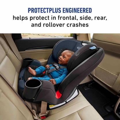 Graco® TriRide 3-in-1 Reclining Car Seat, Clybourne - Rear & Forward Facing Car Seat, Highback Booster, Adjustable Headrest