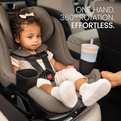 Britax Galaxy360 Slim Rotating Convertible Car Seat with SwivelSmooth Steel Ring – Teak