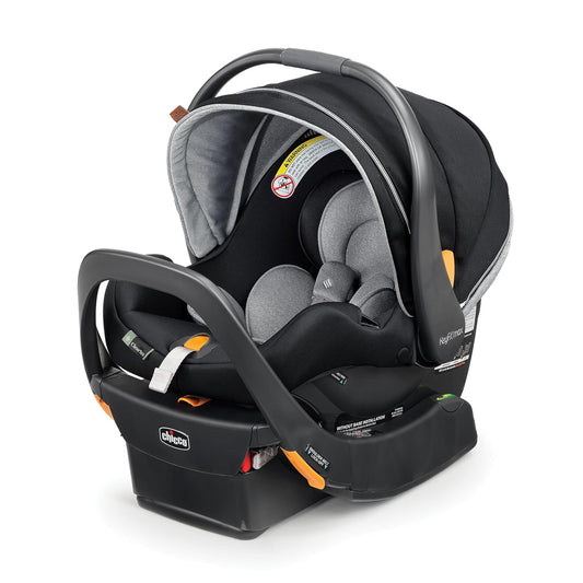 Chicco KeyFit Max Zip ClearTex Infant Car Seat and Base, Rear-Facing Seat for Infants 4-30 lbs., Infant Head and Body Support, Compatible with Chicco Strollers, Baby Travel Gear, Sierra/Beige