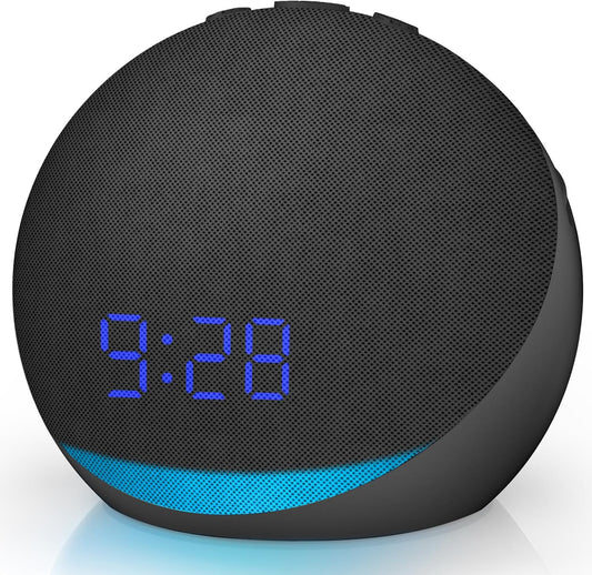 Sound Machine Alarm Clock for Bedroom: 25 Natural Sleep Sounds - White Noise Machine for Adults Kids Baby - Gentle Wake Up Alarm with Bluetooth Speaker - Putty