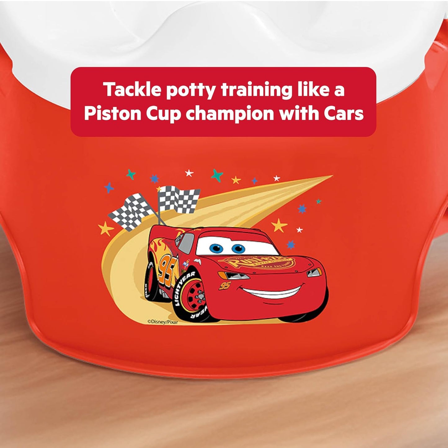 Bright Starts Disney Princess Full Comfort Potty Training Toilet, Easy Clean Removable Bowl, Splash Guard, High Back for Comfort & Stability, Toddlers up to 50 lbs