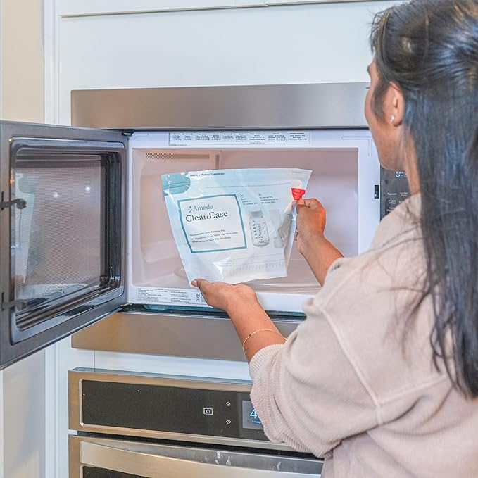 Ameda CleanEase Microwave Steam Sanitization Bags, 7 Count