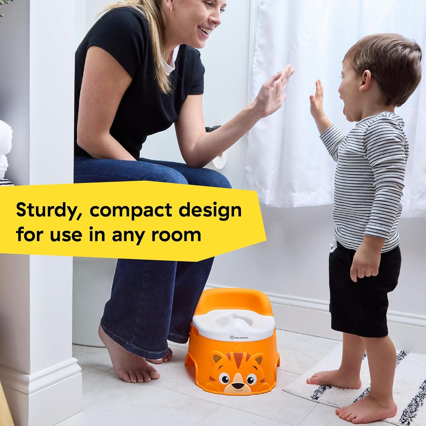 Baby Einstein Geared for Success 2-in-1 Potty Training System, Toilet & Potty Seat Included, Ages 18+ Months, with Music and Spinning Gears