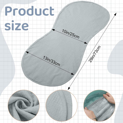 Hahafelt 3 Pcs Changing Pad Liners Fits in Peanut Shape Changing Pad Waterproof Diaper Mats Organic Cotton Peanut Mats are Warm on Baby's Back, Washable Reusable (Starry Style,Multicolor)